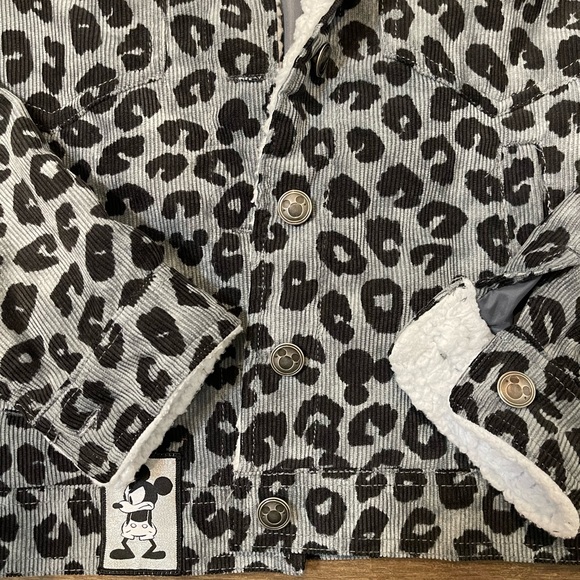 Mickey Mouse B&W leopard print jacket - Picture 3 of 3